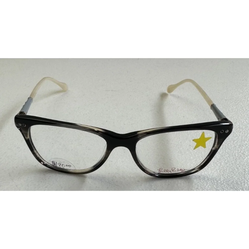 Lilly Pulitzer Womens Cat Eye Eyeglasses Ellis Tortoise Full Rim Frames 50mm NEW